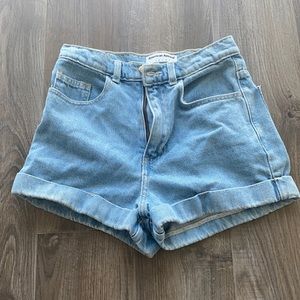 American apparel denim shorts